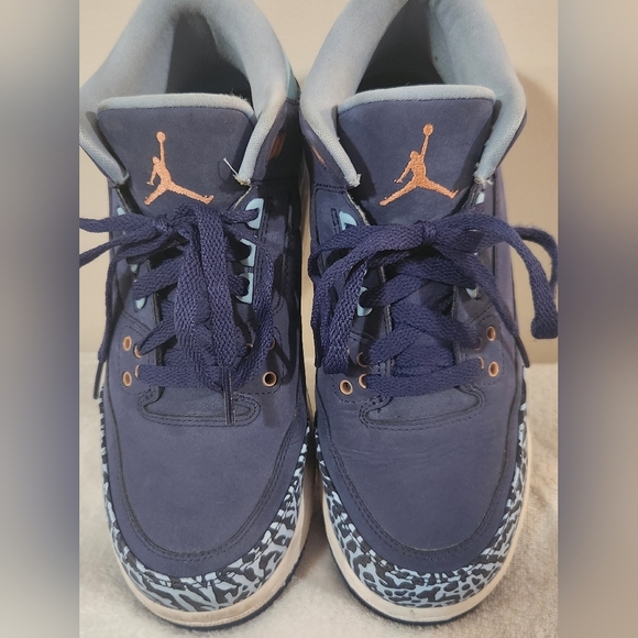 Nike Air Jordan 3 Retro "Purple Dust" Youth 6.5 (Women's 8) EUC - Picture 10 of 13